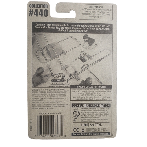 Hot Wheels 1996 Model Series Monte Carlo Stocker Vintage - Picture 3 of 3